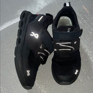 On Running Kids Black Reflective Athletic Sneakers